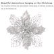 thumbnail image 1 of Kearding 10 Uds. De flores artificiales brillantes, decoraciones para árboles de Navidad, adornos navideños, decoración para el hogar, oficina, Año Kits de decoración para fiestas No.02 Kearding HA001032-02, 1 of 6