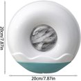 thumbnail image 2 of Film Plastique, Boîte de Rangement Jetable pour Couvercles Alimentaires, Sac de Conservation Mural Réutilisable, Boîte de Rangement pour Bouchons de Douche, 20 * 20 * 8.5cm (Blu), 2 of 5