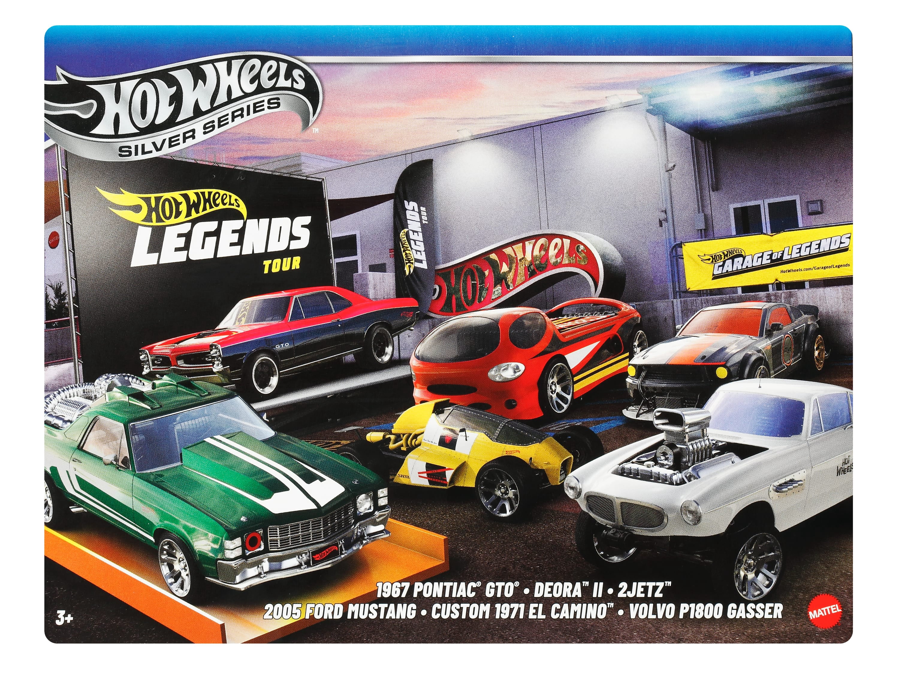 Hot Wheels 1:64 Scale Die-Cast Toy Cars & Trucks, Set of 6 HW Legends Vehicles (Styles May Vary) [Walmart Exclusive]