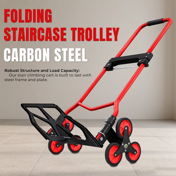 LABLT Stair Climber Hand Truck Dolly Black 330 lb Carbon Steel Stair Climbing Hand Truck
