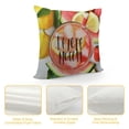 thumbnail image 4 of PHYHOO Happy Sweet Decorative Throw Pillow Cover, Lemon Watercolor Outdoor Home Decor, Seasonal Holiday Farmhouse Sofa Cushion Case White, 4 of 5