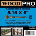 thumbnail image 3 of Woodpro 5/16 X 6 In. 1500 Hour Ppg Golden E-Coat Washer Head Screws, 3 of 3