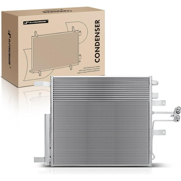 A-Premium Air Conditioning A/C Condenser Compatible with Ram 1500 2013-2018, Replace# 52014632AA, 52014632AC