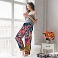 thumbnail image 6 of KLL Womens Pink Tiger Gold Leaves Print Pajama Pants Soft Pajama Bottoms for Women Cozy Lounge Pants-Medium, 6 of 7