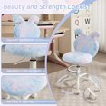 thumbnail image 5 of Guyou Kids Desk Chairs for 8-12, Ergonomic Swivel Study Chair, Kids Computer Chairs with Adjustable Height and 360-degree Swivel for Bedroom, Living Room, Study, Kids Room, Blue, 5 of 7