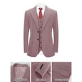 thumbnail image 4 of Beauty-Emily Men’s 3-Piece Suit Set – Vertical Striped Blazer, Vest & Pants, Classic Two-Button Design for Wedding, Business, Party, or Formal Events, 4 of 8