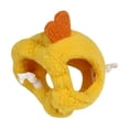 thumbnail image 4 of Gorro de hámster Fernando felpa suave con correa ajustable amarillo L, 4 of 8