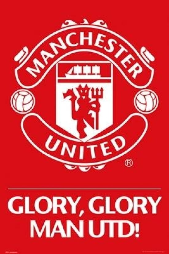 Office Man Utd Garage Bedroom Manchester United logo Banner for Workshop 