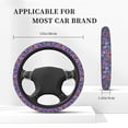 thumbnail image 5 of Disketp Watercolor Butterflies Elastic Microfiber Steering Wheel Cover for Truck,SUV,Cars,Universal 15 inch,Anti-Slip, 5 of 8