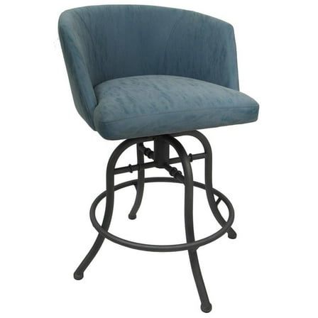 Swivel Tilt Counter Metal Bar Stool 26" Joey - Topaz - Grey