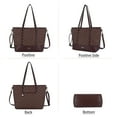 thumbnail image 3 of Tote Handbags for Women with Wallet Tote Bag and Shoulder Bag Top Handle Satchel Purses Set 4pcs, 3 of 4