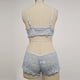 thumbnail image 5 of Gibobby Lencería sexy Talla Ropa interior Sujetador floral Mujer Corsé Bralette Lencería de dos piezas Encaje Plus(Azul, 4XL), 5 of 5