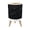 Color 1, variant on Small Trash Can with Lid Dark Black Rock Rugged Layers Natural Stone 1.8 Gallon Dog Proof Trash Can Round Garbage Can Waste Bin Wastebasket for Bathroom Bedroom Living Room