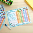 thumbnail image 4 of 6 Pack Dry Erase Chore Chart for Kids, Reusable Behavior Reward Board with Self-Adhesive for Classroom, Monster Designs (14.5 x 11 In), 4 of 10