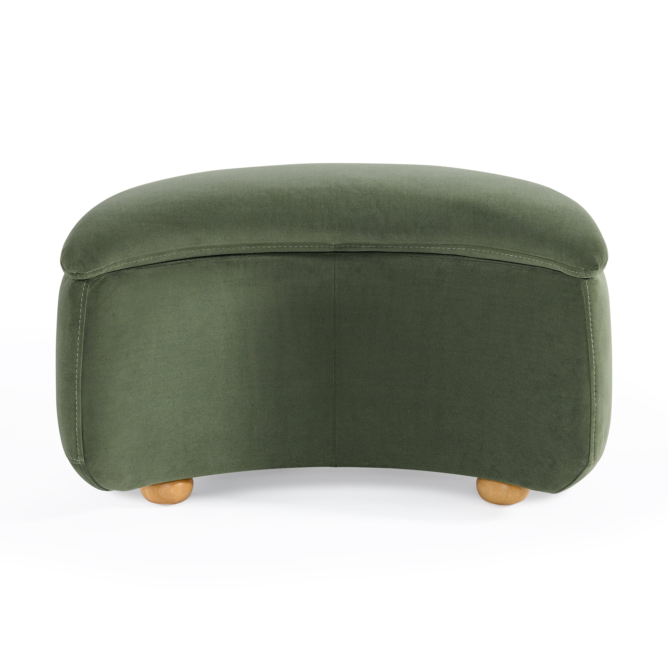 Better Homes & Gardens Juliet Modern Velvet 45.28" Chaise & Storage Ottoman, Olive