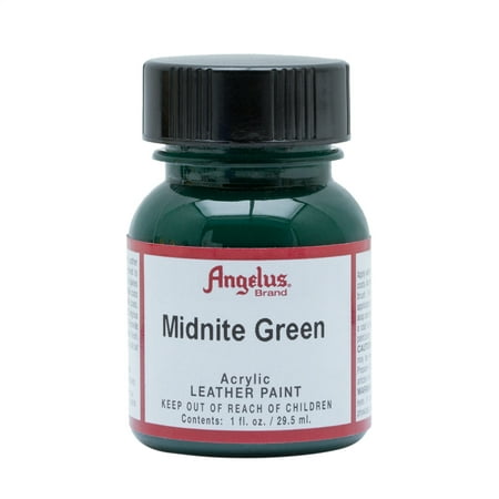 UPC: 0086366710524 | Angelus® Acrylic Leather Paint  1 oz.  Midnight Green