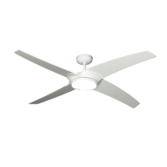 Starfire 56 in. Pure White Ceiling Fan with LED Light