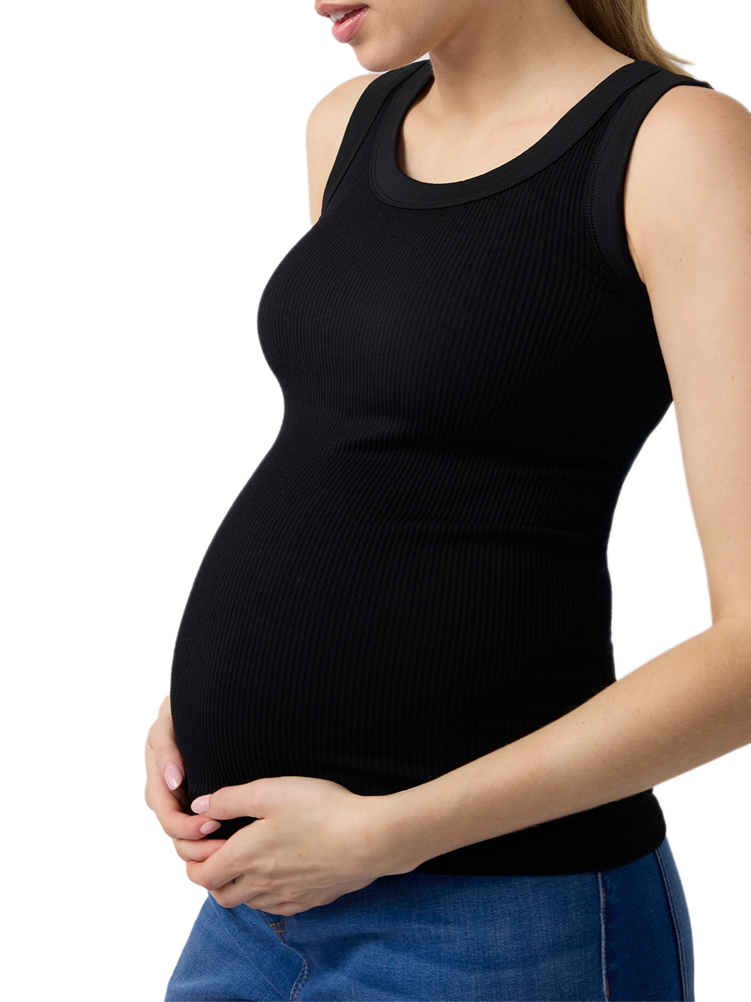 Ingrid & Isabel For Every Belly Women's Maternity Seamless Fitted RibTank, Sizes S-XXL