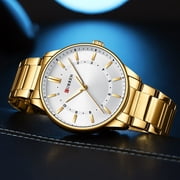 CURREN Casual Quartz Watches Men Luxury Brand Stainless Steel Band Simple Business Quartz Wristwatches