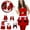 A, variant on Festive Santa Holiday Apron For Christmas Cooking Baking And Kitchen Parties Featuring Adjustable Neck Strap Design