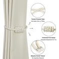 thumbnail image 5 of BEL AVENIR Magnetic Curtain Tieback Polyester 4 Pack Braided Rope Holdbacks Beige, 5 of 6
