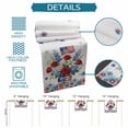 thumbnail image 6 of Independence Day Floral Table Runner 72 Inches, Red Blue Roses Patriotic Bed Runner Dresser Scarves Tabletop for Indoor Outdoor Parties/Ceremony/Banquet, 14" x 72", 6 of 9
