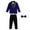 Blue, variant on Tiijoy Toddler Boys Formal Suit Velour Long Sleeve Blazer Pants Bow Tie Outfits, Sizes 3-4T