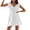 White, variant on Lounge Dress Beach Pleated Stretchy Regular Fit Conservative Dress Summer 2026 V Neck Draped Dress Beach for Lounge and Relax White XXL