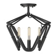 thumbnail image 2 of Golden Lighting 1039-SF NB 17 in. Corbin 4 Light Natural Black Semi Flush Ceiling Light, 2 of 3