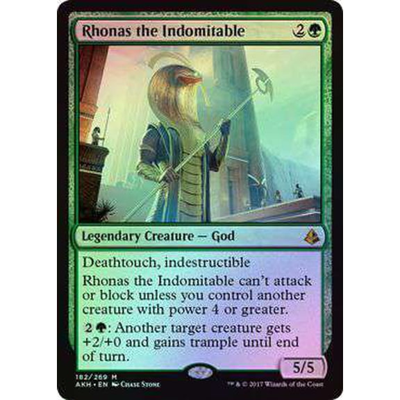 MtG Amonkhet Mythic Rare Rhonas the Indomitable (FOIL) #182