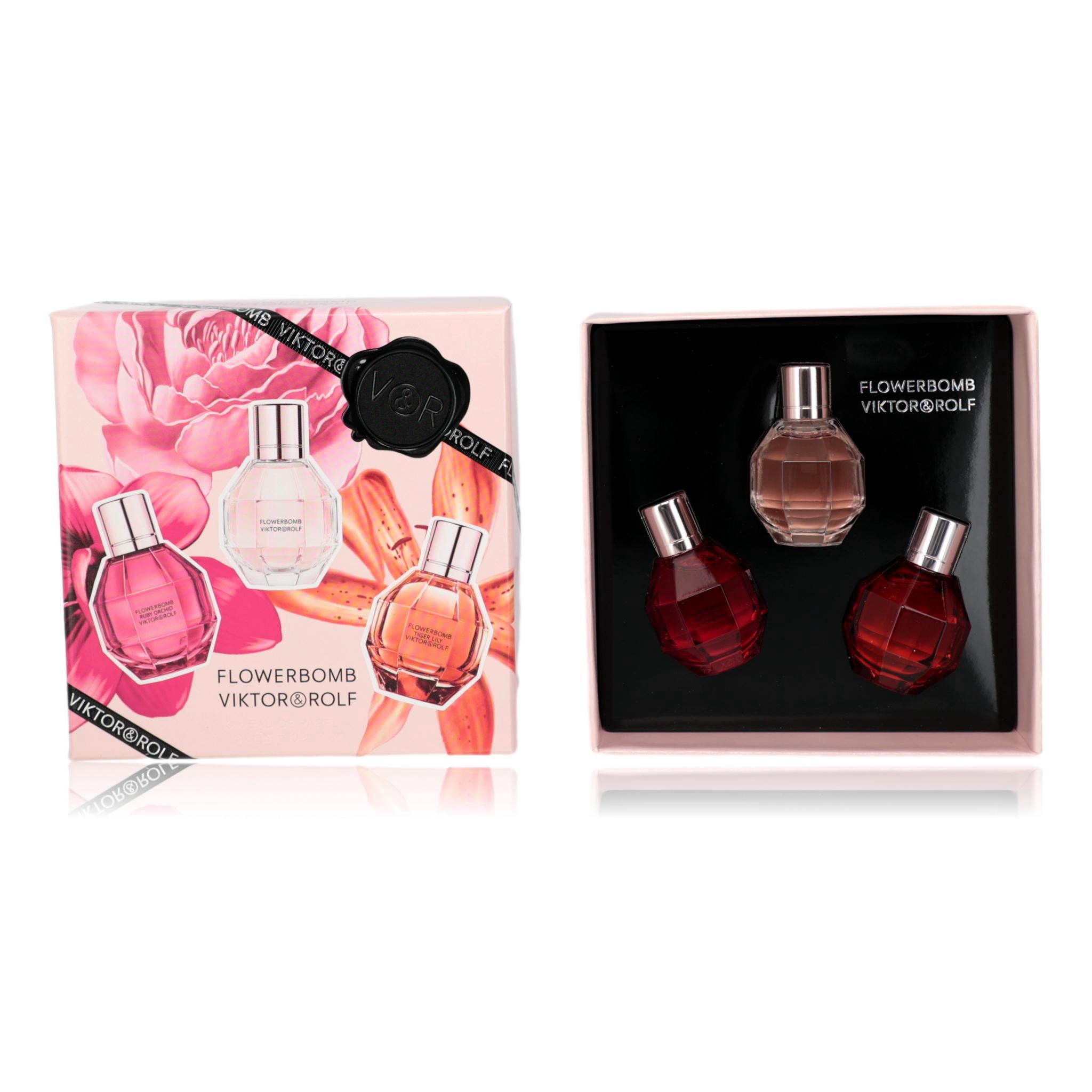 Viktor & Rolf Flowerbomb 3 Piece Gift Set( Eau De Parfum 100ml +