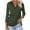 Long sleeve shirts -Army Green, variant on Fall Clothes Women!Homenesgenics Tops for Women Long Sleeve Plus Size Women's Color Matching T-Shirt V-Neck Lapel 3/4 Sleeve Black S