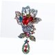 thumbnail image 3 of Women Rhinestone Brooch Pearl Brooch Bridal Flower Brooch Rhinestone Brooches Rose Brooch Pin Rhinestone Lapel Rhinestone Brooch Rhinestone Breastpin Miss LingWen 1327537019688, 3 of 5