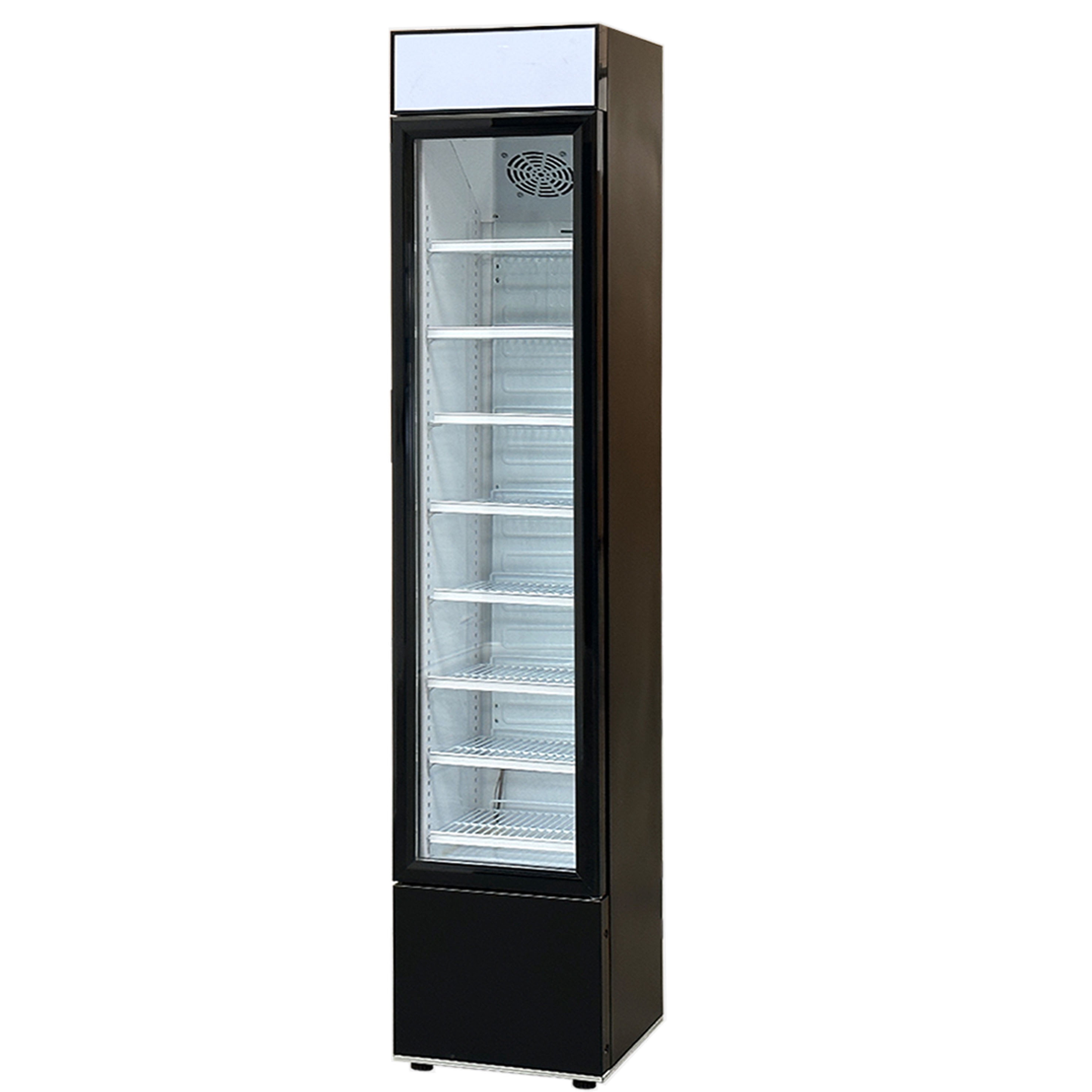 Cooler Depot 74 In. Commercial Narrow Glass Door Refrigerator Model SC105B NSF ETL Certified