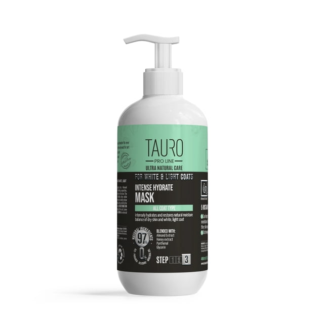 TAURO PRO LINE Ultra Natural Care Mascarilla Hidratante Intensa Pelajes Blancos 400 ml