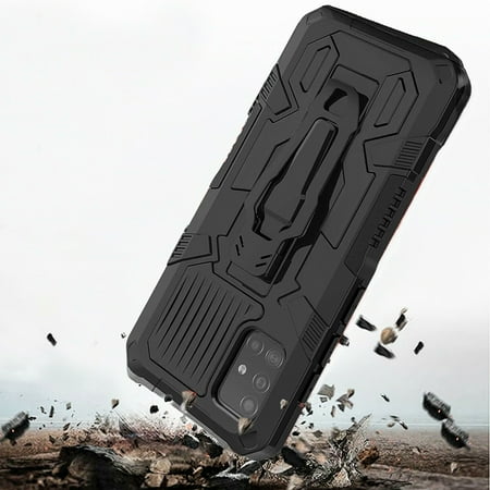 Samsung Galaxy S20 Ultra Case, Dual Layers [Combo Holster] And Built-In Kickstand Hybird Shockproof (Black)