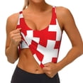 thumbnail image 3 of Naloa Red Cross 1 Sports Bras for Women,Sports Bras for Women High Support with Removable Pads-XX-Large, 3 of 8