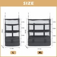thumbnail image 5 of Surblue Carry-On Closet Hanging Closet Storage Bag - Durable, Foldable Travel Organizer with Waterproof Oxford Fabric and Double-Sided Zipper, Perfect for Suitcase Use, Large, Gray, 5 of 7