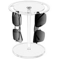 thumbnail image 4 of 360 Degree Rotating Acrylic Eyeglass Holder Stand for Sunglasses Reading Glasses - Sturdy Stable Storage Organizer with Silent Bearing, Easy to Install, Perfect Gift for Home Office Vanity, 4 of 7