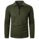 thumbnail image 2 of pstuiky hombres de manga larga, Suéter de manga larga con cremallera para hombre, abrigo informal sin capucha de manga larga para hombre Tops de hombre m, 2 of 4