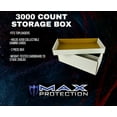 Super Shoe 3Row Card Storage Box 3000 Cards 600 3x4 Toploaders Made in (10 Pack)