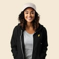 thumbnail image 4 of Dalix Taco Embroidered Fleece Zip Washed Hoodie Cold Fall Winter Women in Black XS X-Small, 4 of 5