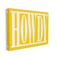 thumbnail image 4 of Stupell Industries Howdy Phrase on Yellow Typography Painting Gallery Wrapped Canvas Art Print Wall Art, 48 x 36, 4 of 8