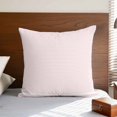 thumbnail image 4 of Pillow Covers 20x20 Inch, Farmhouse Pink White Striped Linen Pillowcase with Invisible Zipper, Modern Stripes Decorative Throw Pillow Covers Cushion Case for Couch Sofa Bed Living Room, 4 of 9