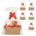 thumbnail image 1 of Kit de Cestas para Regalos Funsky Kraft con 5 Cestas, 5 Bolsas para Envolver y 5 Lazos, 1 of 7