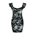 thumbnail image 4 of Lilgiuy Women Printing Sleeveless Sling Dress Backless Casual Buttocks Dress, 4 of 4