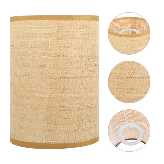 Phenofice Angoily Rattan Lamp Shade Light Brown 1Pack 8x5.5x5.5in Rattan