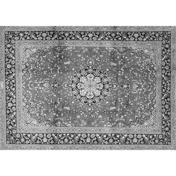 Ahgly Company Indoor Rectangle Persian Gray Traditional Area Rugs, 5' x 7'