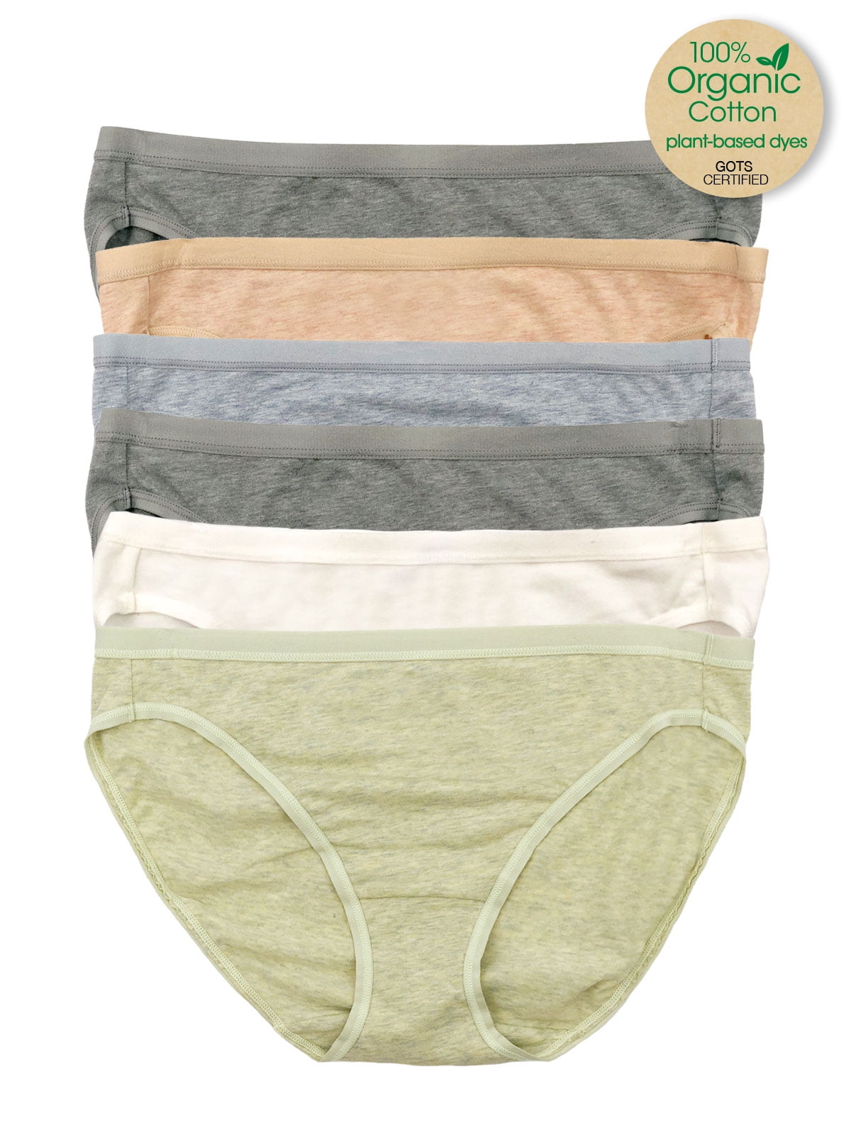 Felina Organic Cotton Bikini Underwear for Women - Bikini Panties