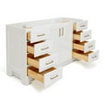 thumbnail image 6 of Ariel Taylor 60 In. Single Sink Base Cabinet In White, 6 of 8
